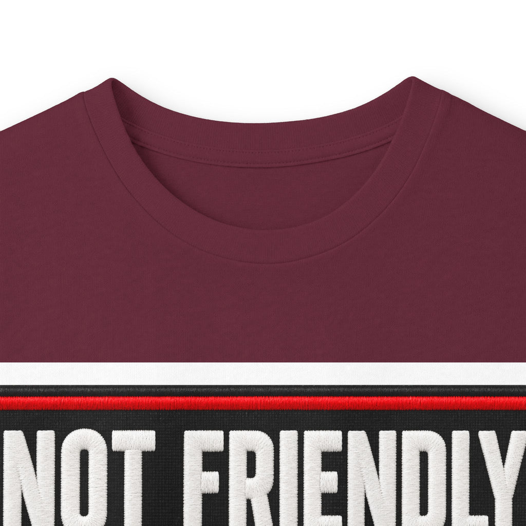 Not Friendly - Service Dog Patch - Unisex Ultra Cotton Long Sleeve Tee