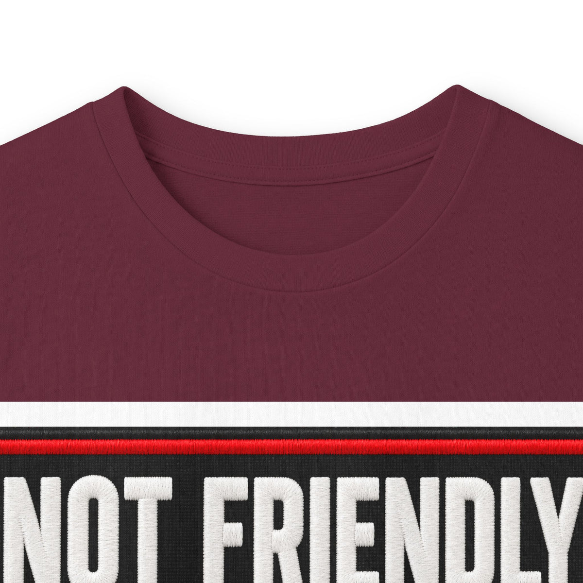 Not Friendly - Service Dog Patch - Unisex Ultra Cotton Long Sleeve Tee