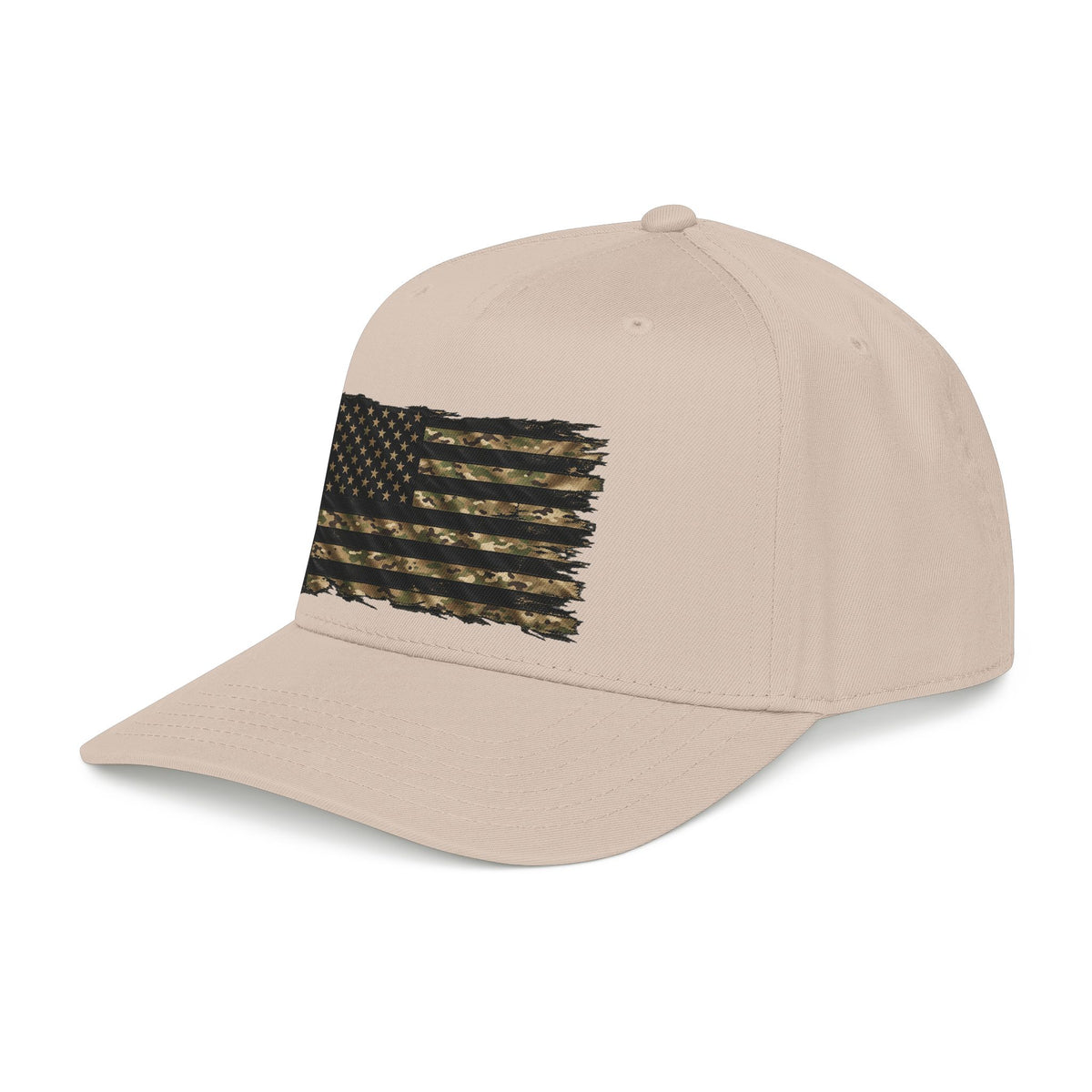 Black and Multicam American Flag - OTTO Baseball Hat