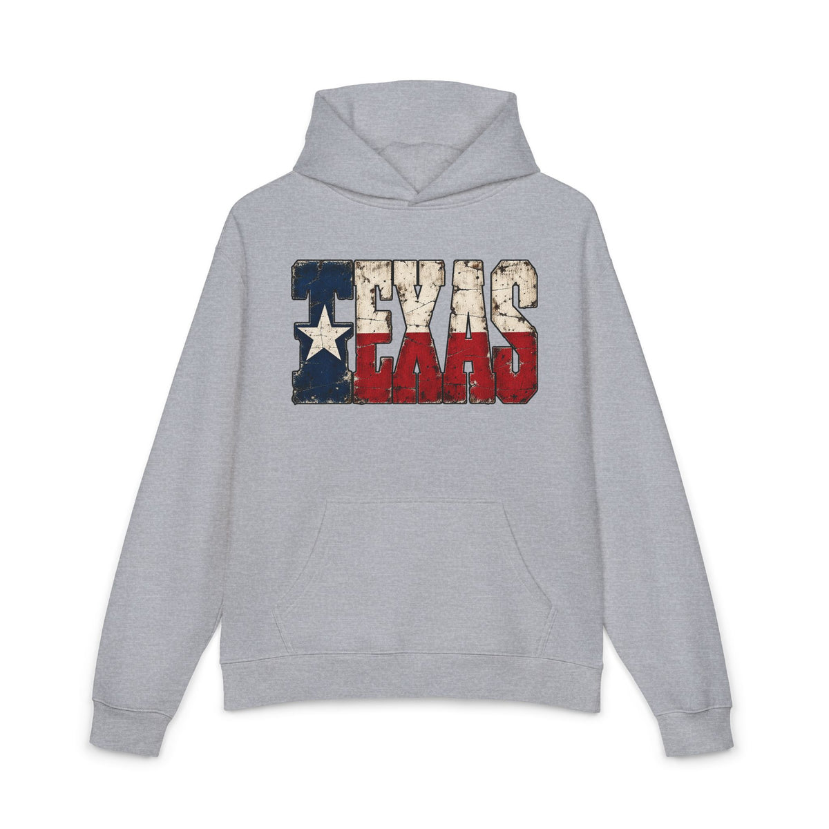 Texas Flag Block Letters - Hoodie