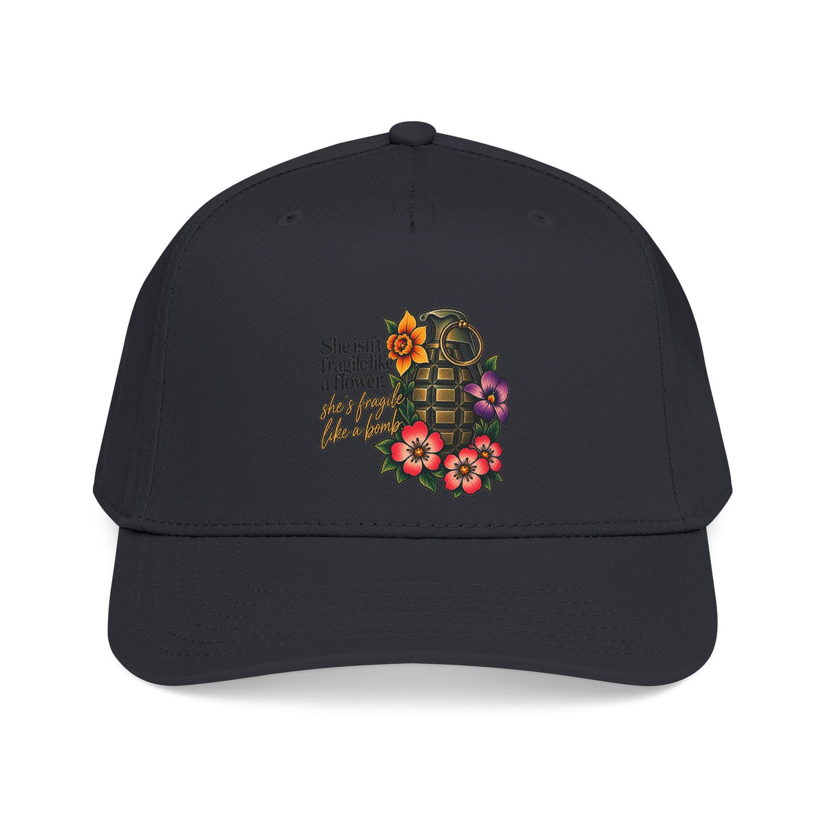 Fragile Like a Bomb - Floral Grenade - OTTO Baseball Hat