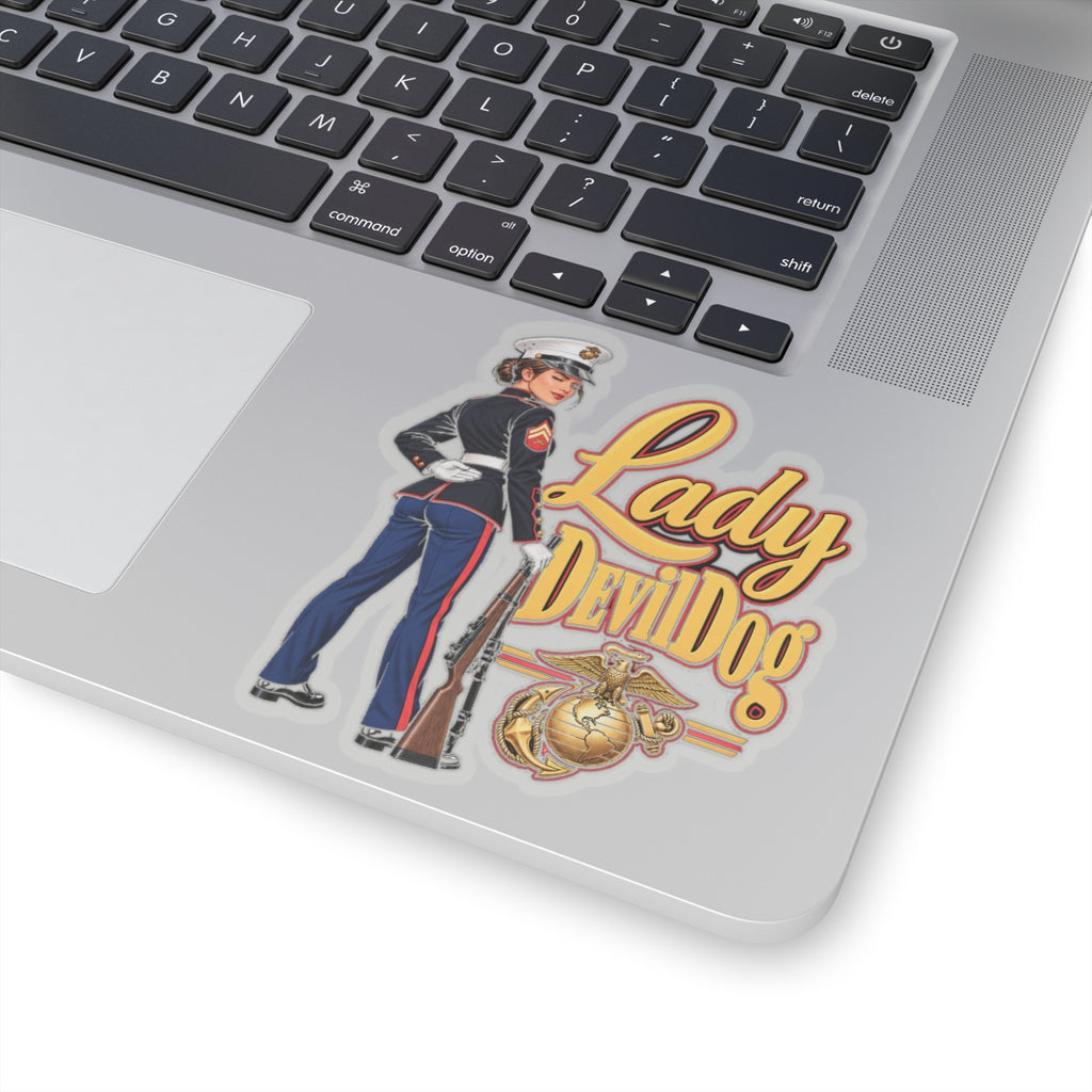Lady Devil Dog - Kiss-Cut Sticker