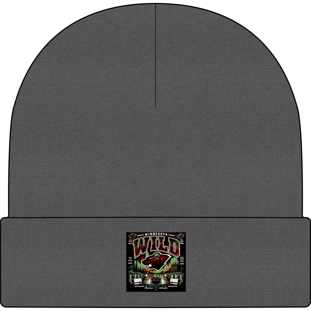 Wild North Hockey Tee - AS Colour 1107 Cuff Beanie