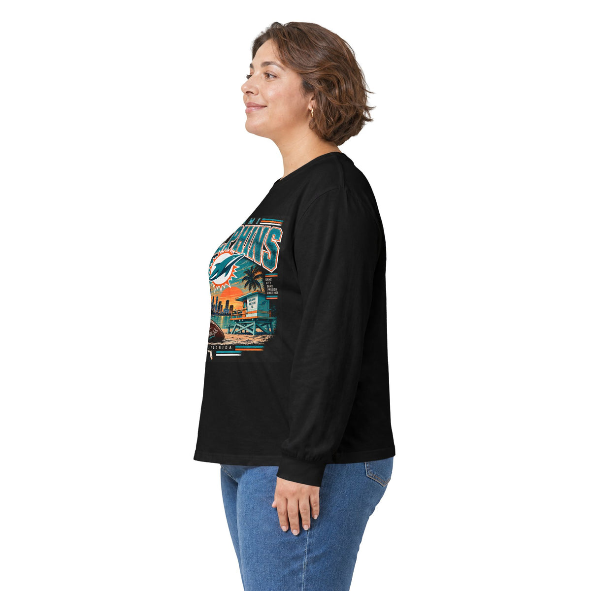 Miami Dolphins Paradise - Unisex Ultra Cotton Long Sleeve Tee