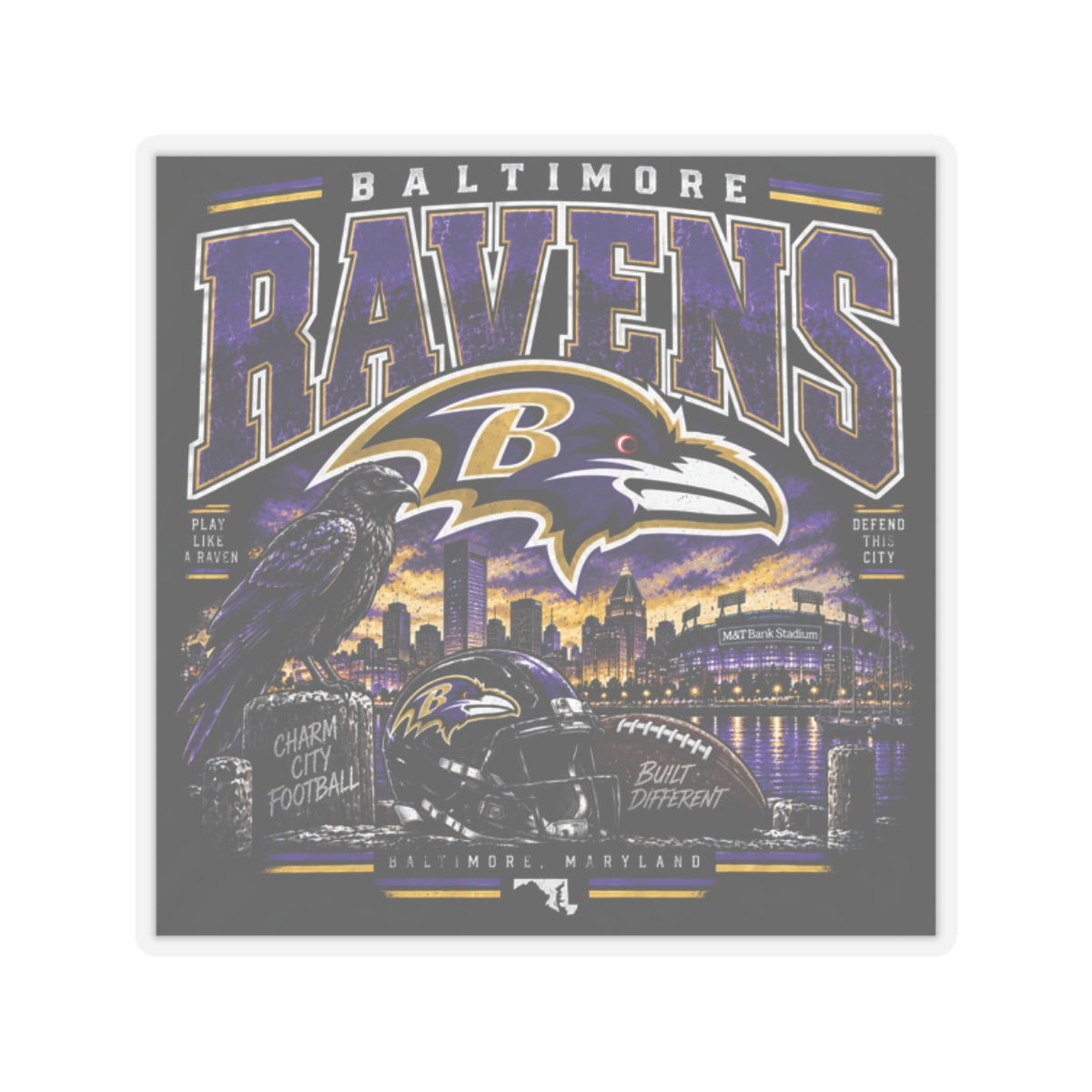 Baltimore Ravens - Kiss-Cut Sticker