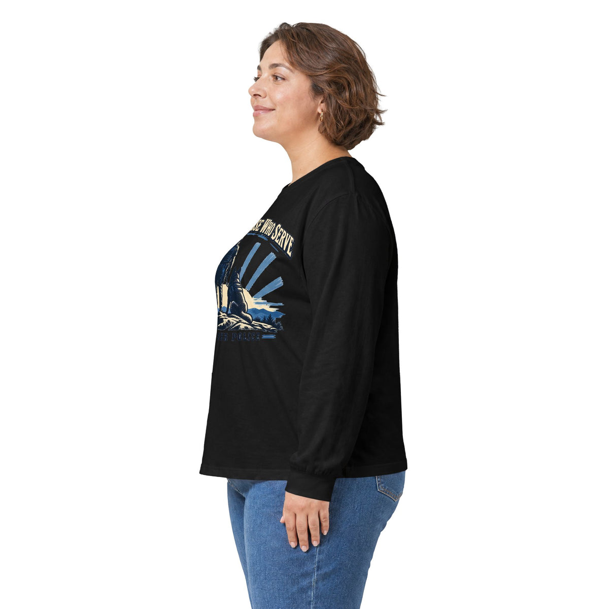 Stand With Those Who Serve Police K9 - Unisex Ultra Cotton Long Sleeve Tee