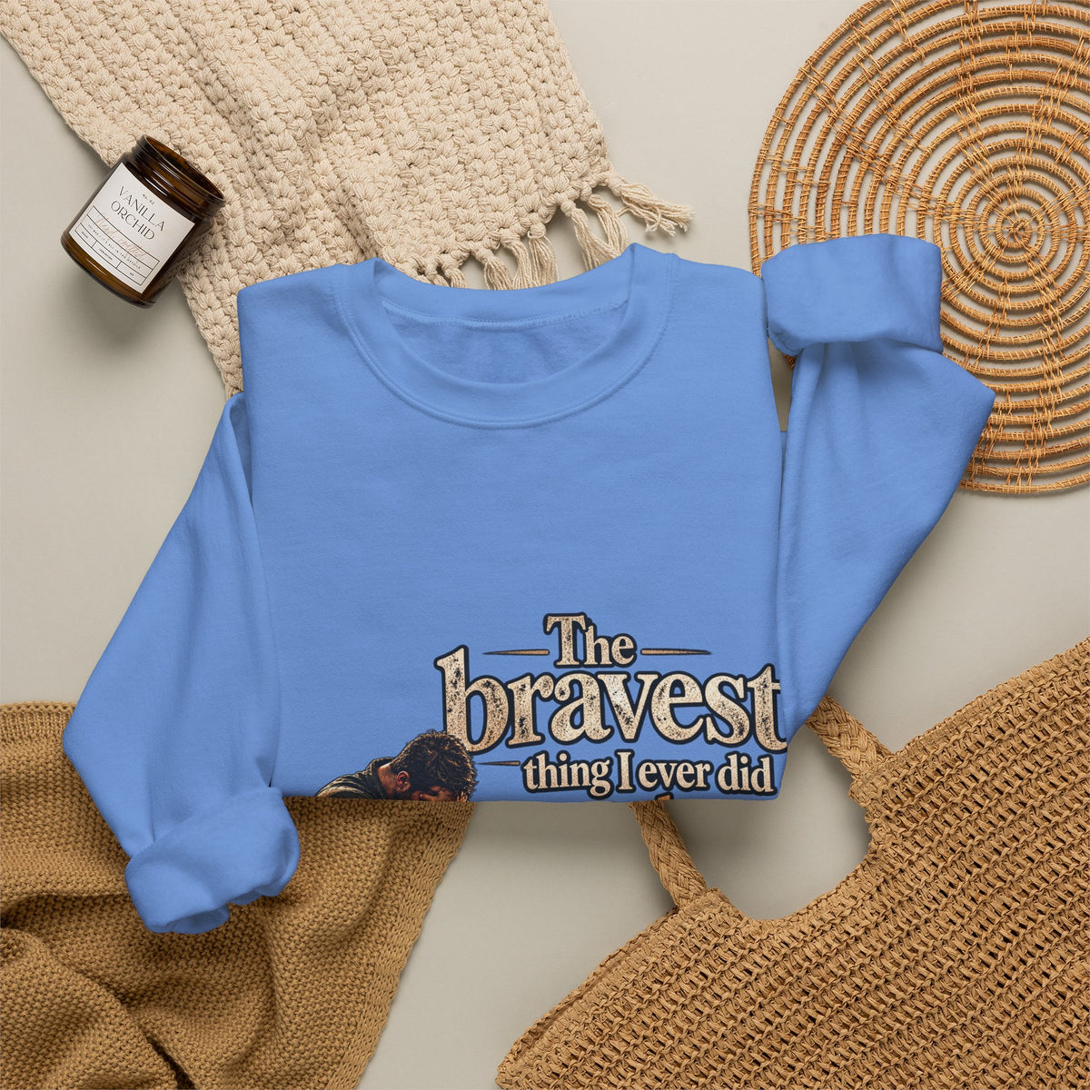 The Bravest Thing I Ever Did Was Keep Living - Crewneck Sweatshirt