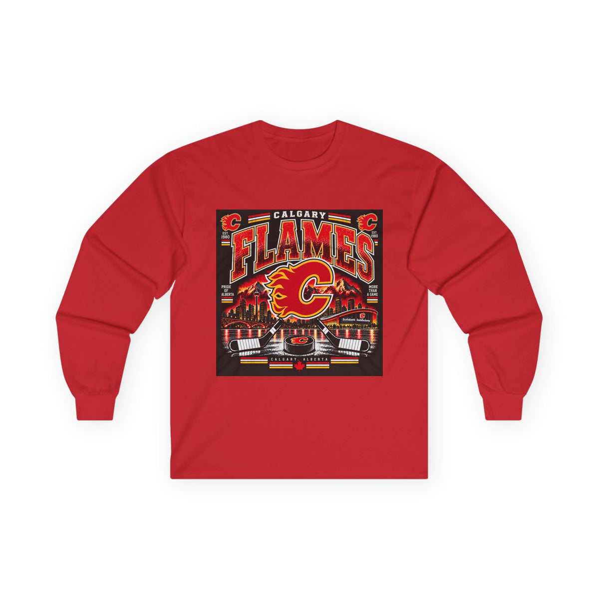 Calgary Flames Pride - Unisex Ultra Cotton Long Sleeve Tee