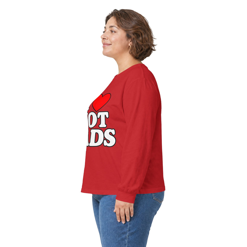 I Love Hot Dads - Unisex Ultra Cotton Long Sleeve Tee