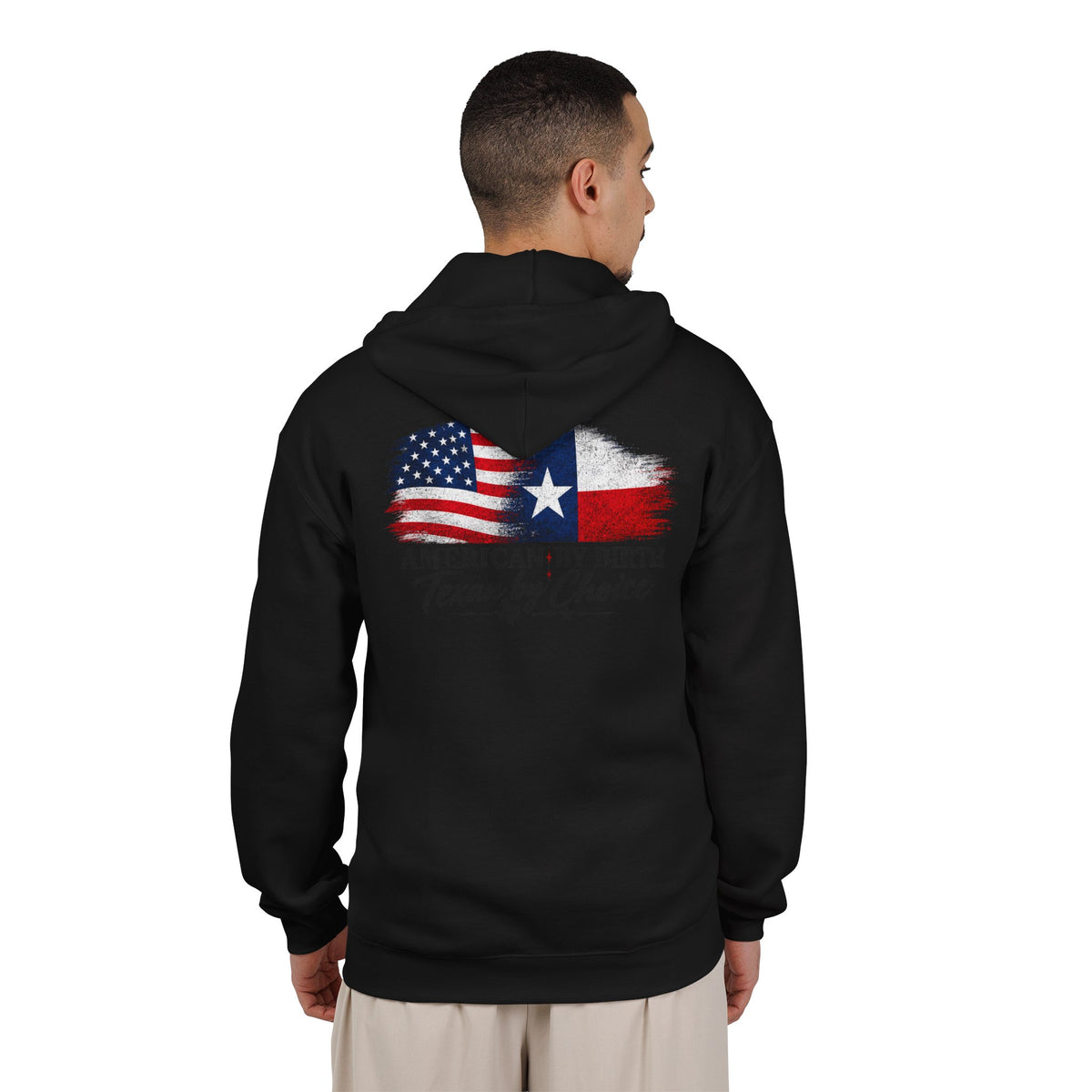 American by Birth, Texan by Choice - Full-Zip Hooded Sweatshirt