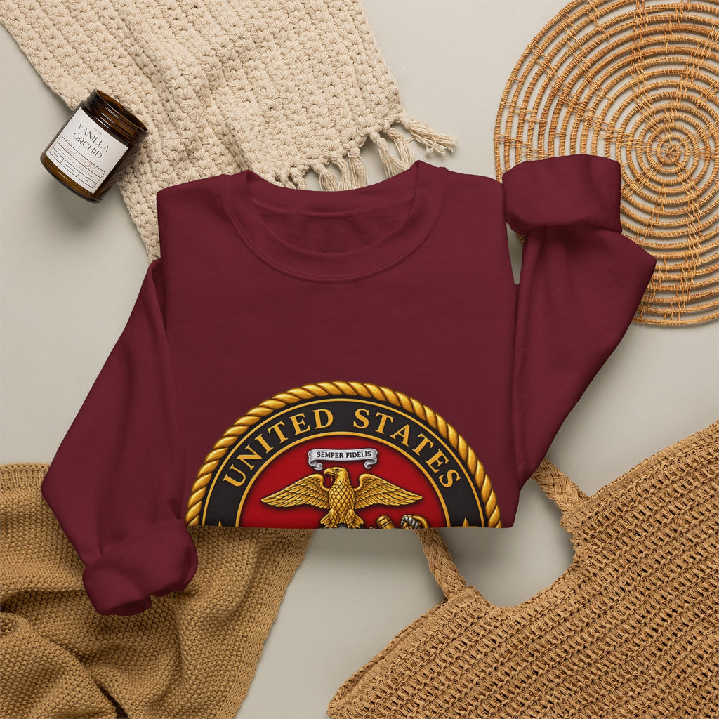 U.S. Marine Corps Emblem - Crewneck Sweatshirt