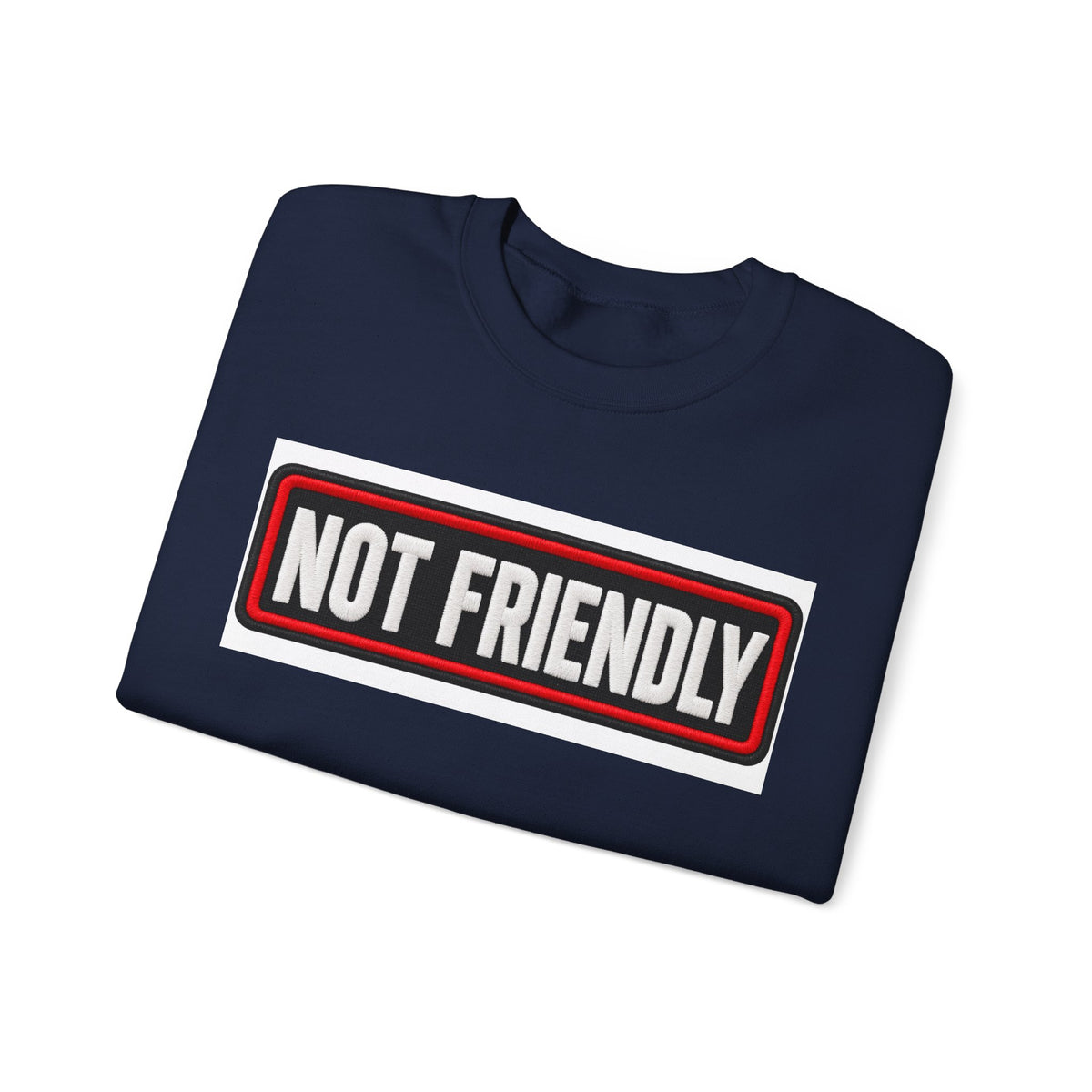 Not Friendly - Service Dog Patch - Crewneck Sweatshirt