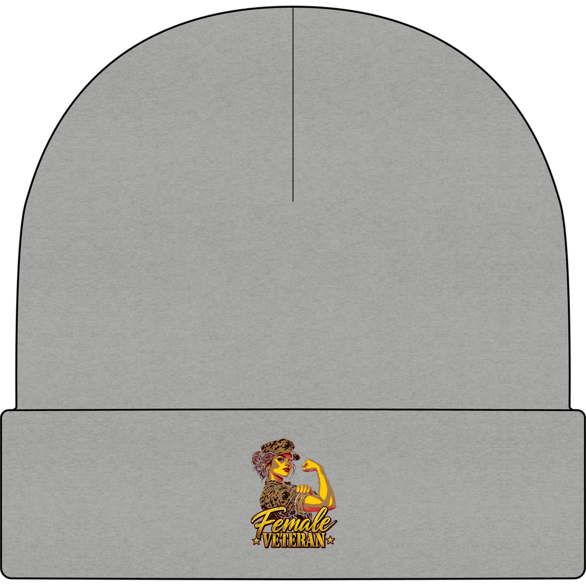 Female Veteran Pride - AS Colour 1107 Cuff Beanie