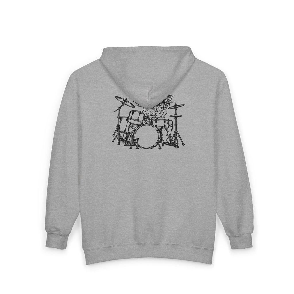 Drummer Sketch - Full-Zip Hooded Sweatshirt