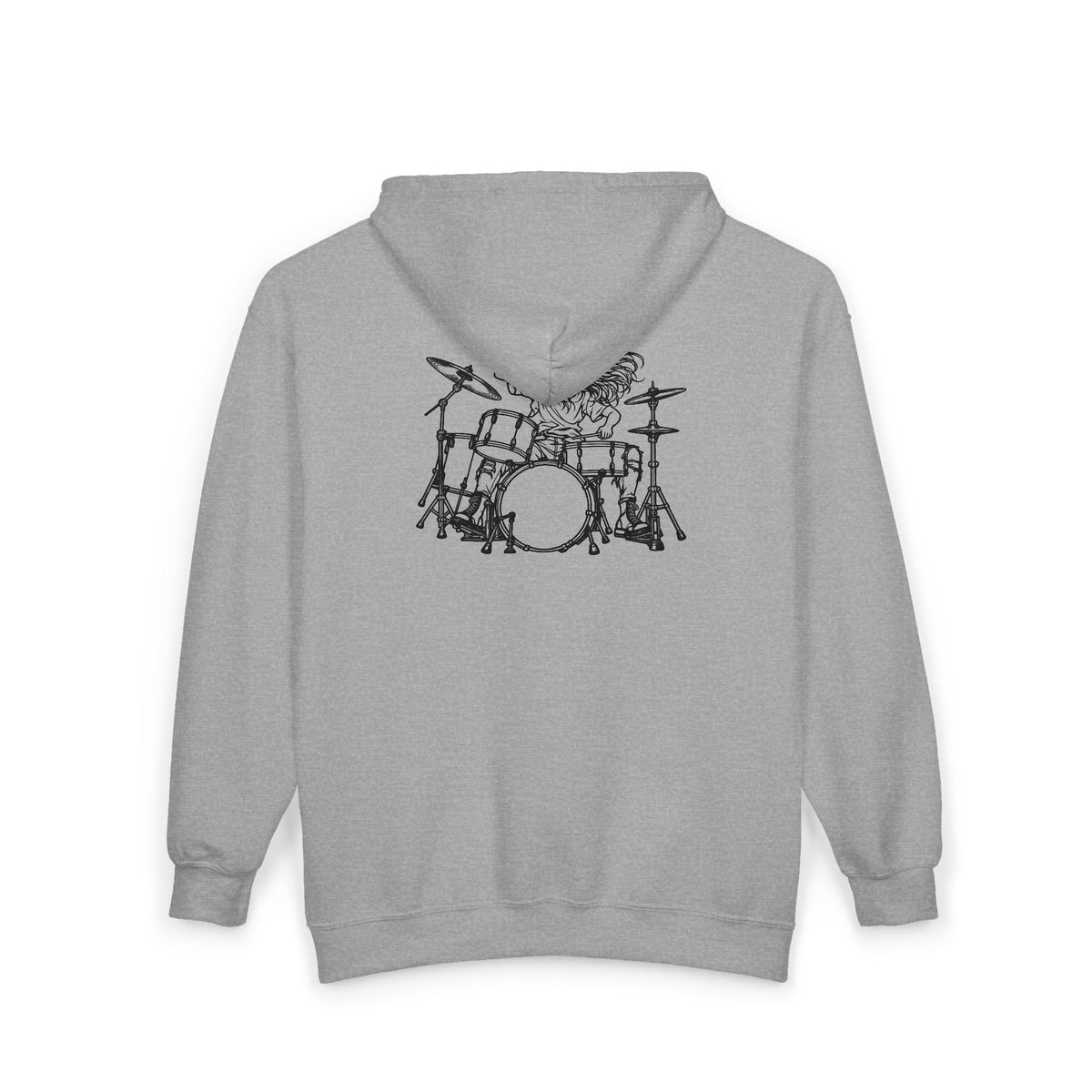 Drummer Sketch - Full-Zip Hooded Sweatshirt