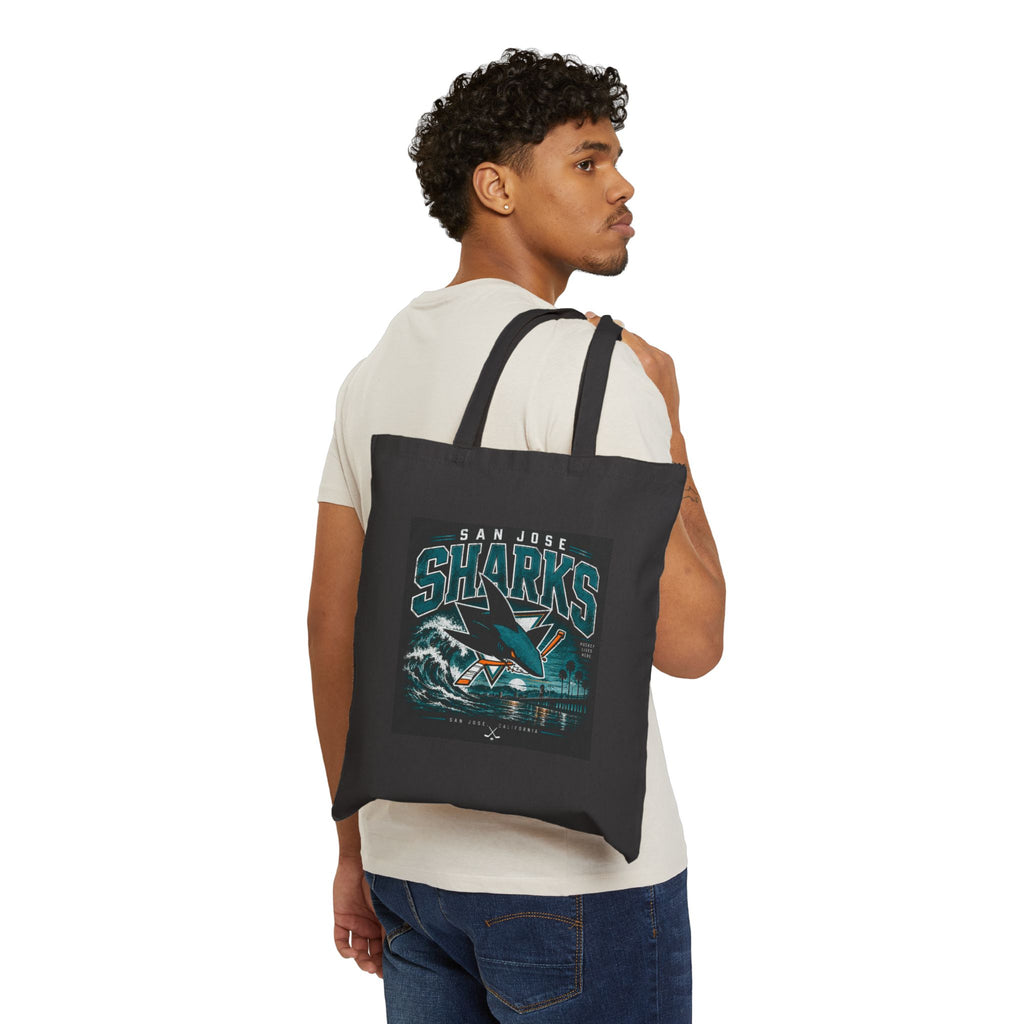 Sharks Wave Hockey Tee - Canvas Tote