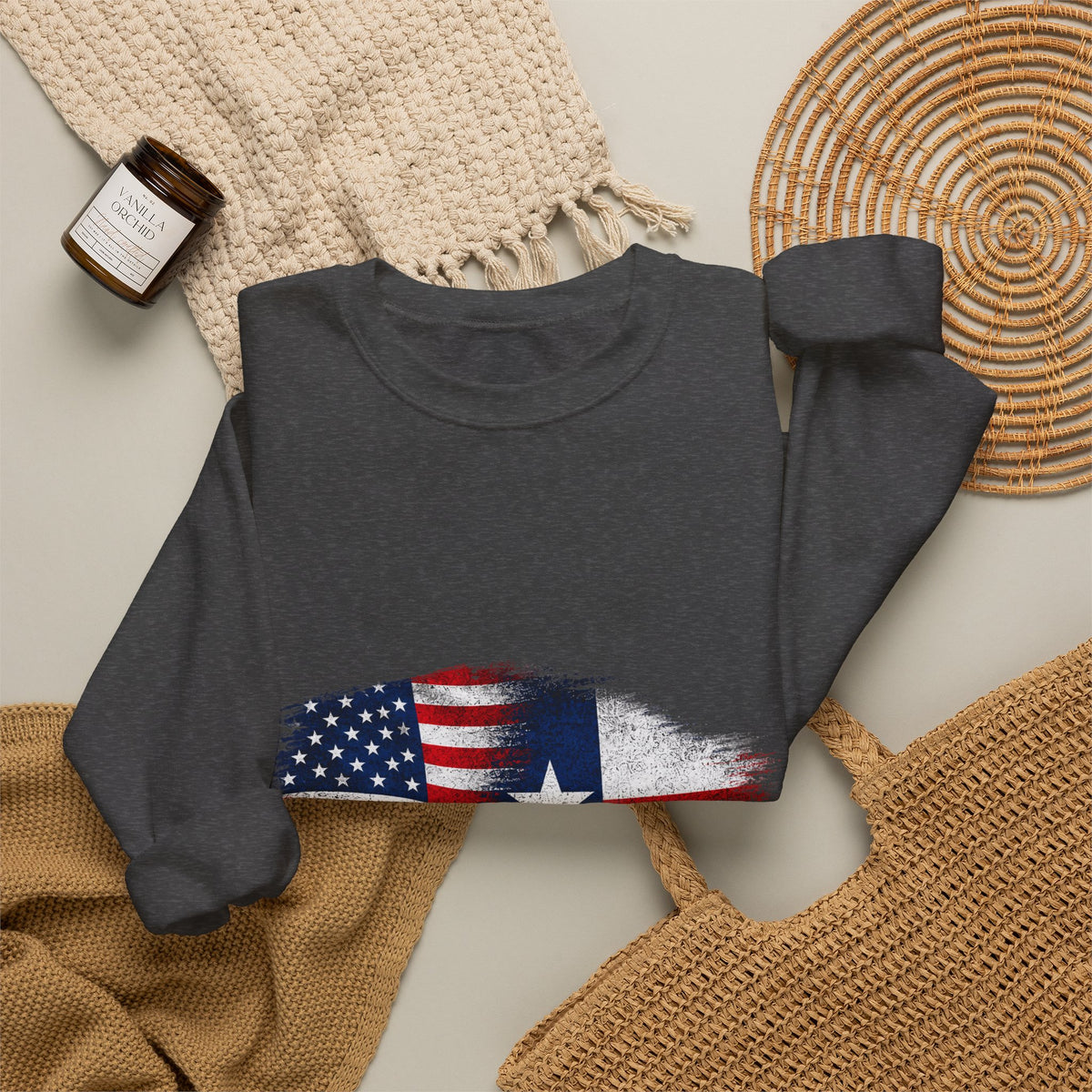 American by Birth, Texan by Choice - Crewneck Sweatshirt