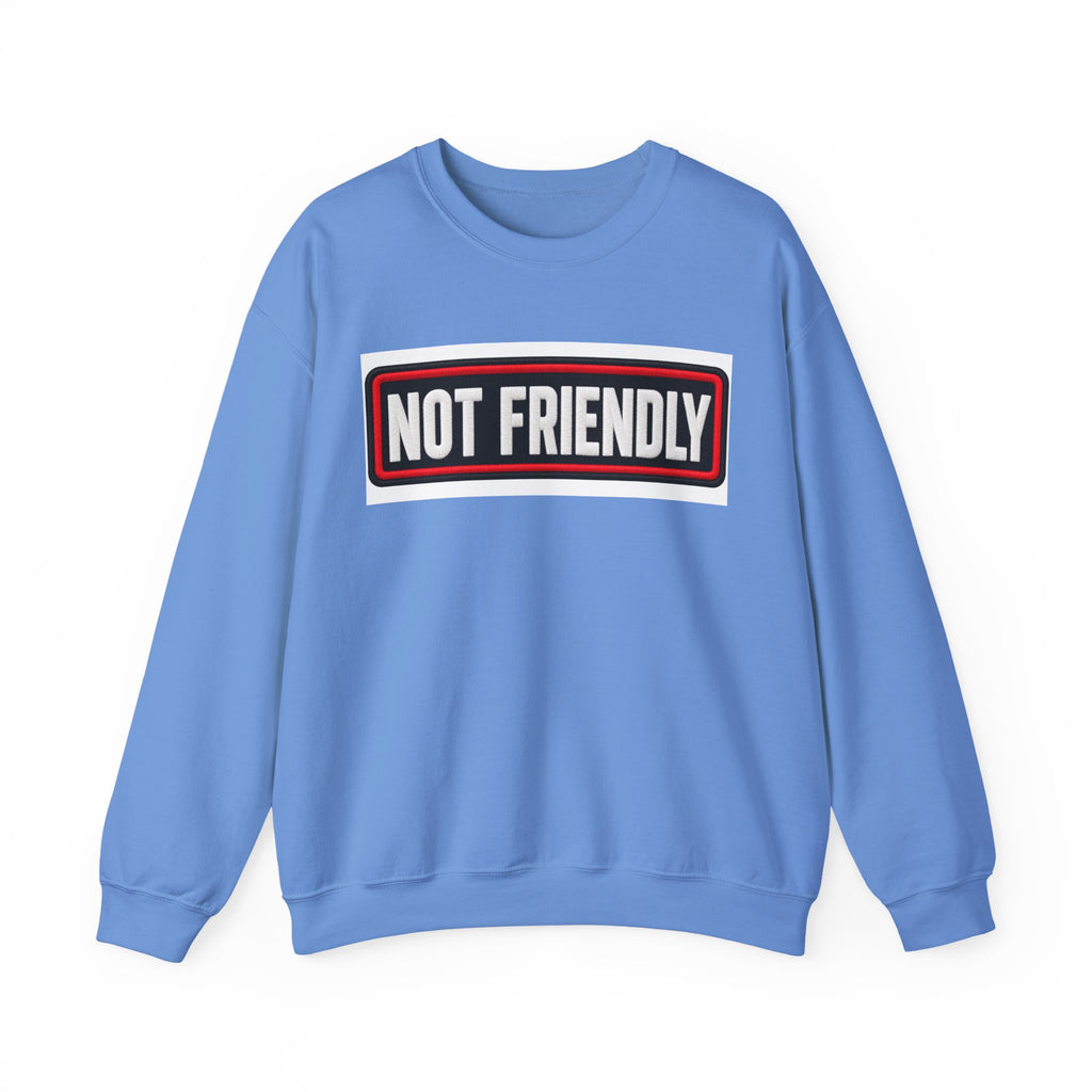 Not Friendly - Service Dog Patch - Crewneck Sweatshirt