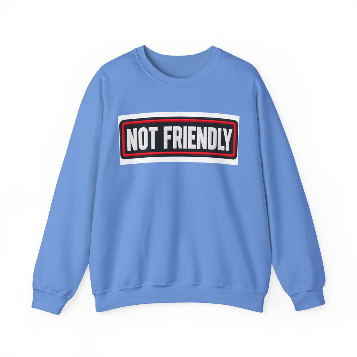 Not Friendly - Service Dog Patch - Crewneck Sweatshirt
