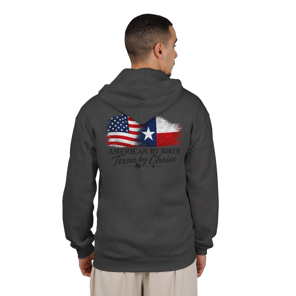 American by Birth, Texan by Choice - Full-Zip Hooded Sweatshirt