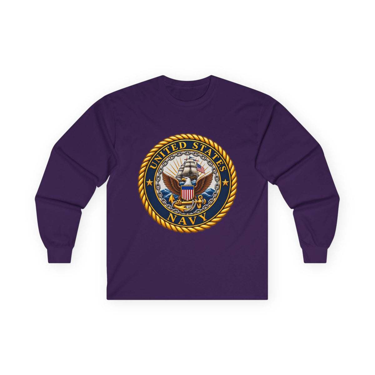 U.S. Navy Emblem - Unisex Ultra Cotton Long Sleeve Tee