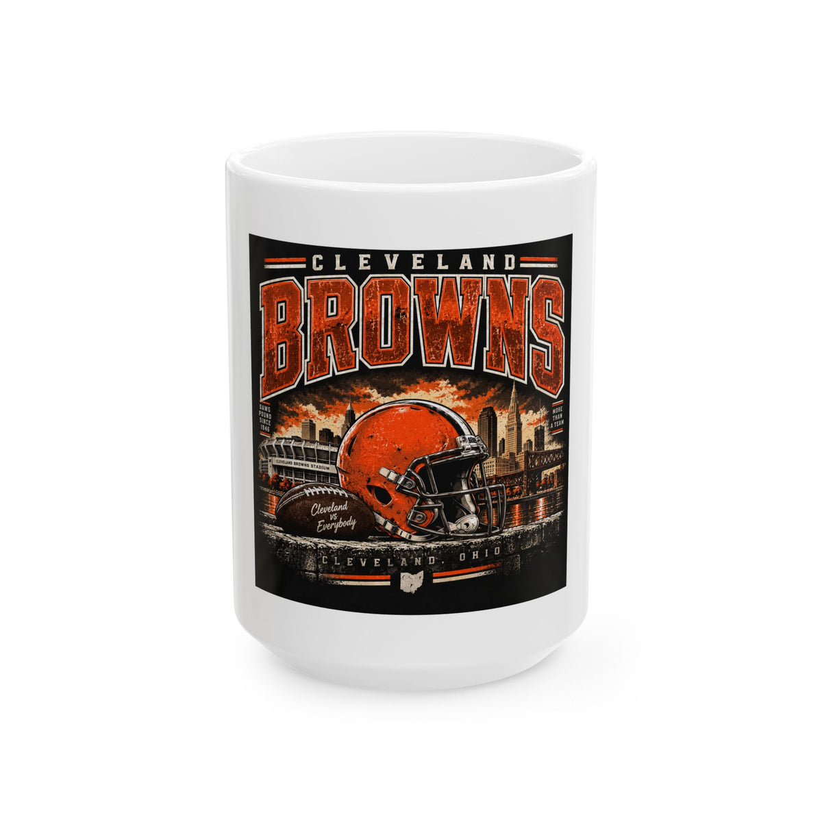 Cleveland Browns Skyline - Ceramic Mug 11oz and 15oz