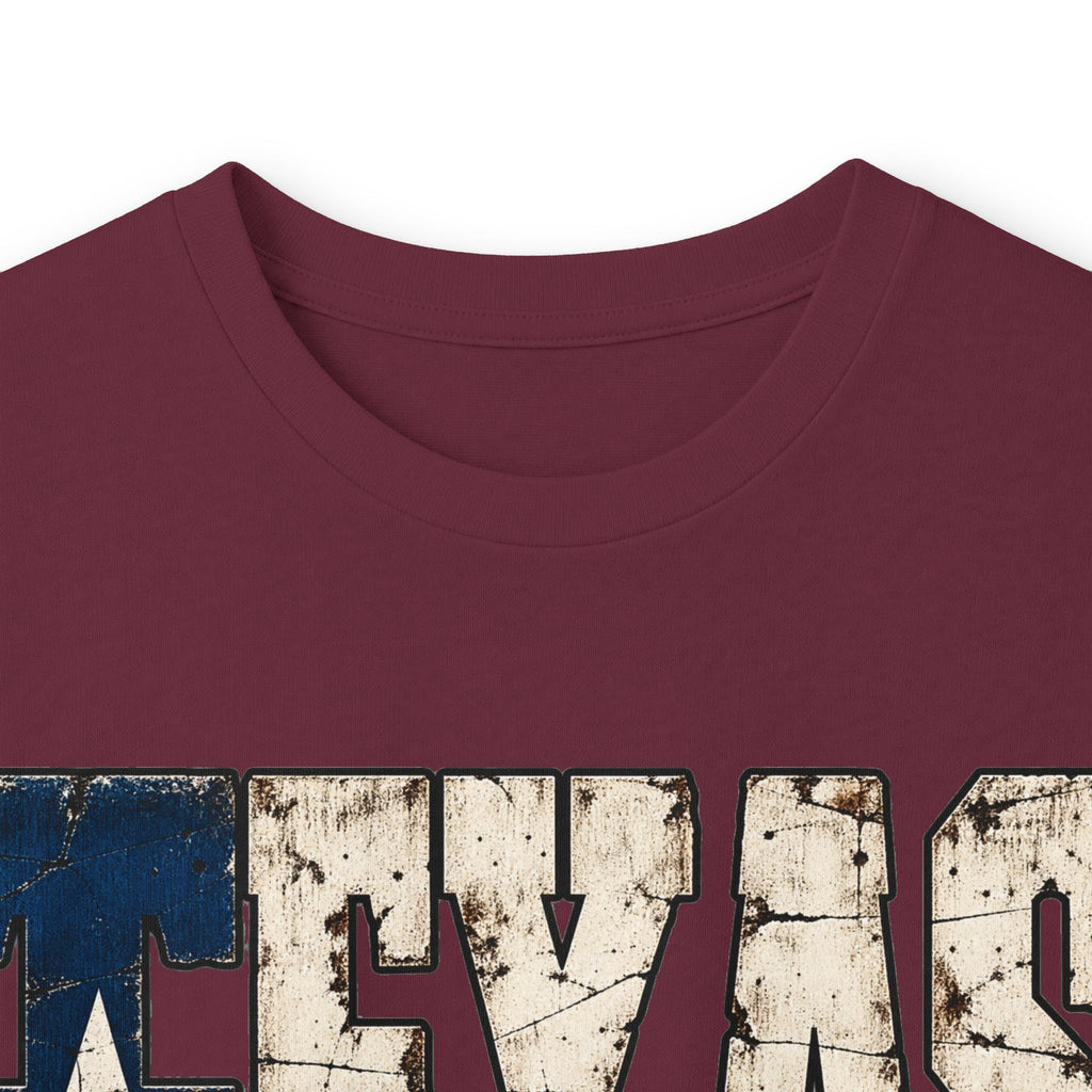 Texas Flag Block Letters - Unisex Ultra Cotton Long Sleeve Tee