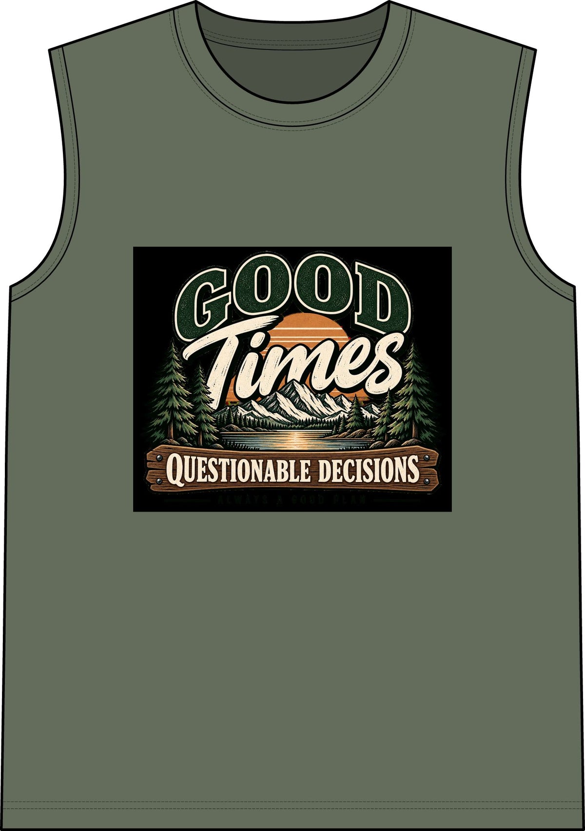 Good Times Questionable Decisions - Classic Tank