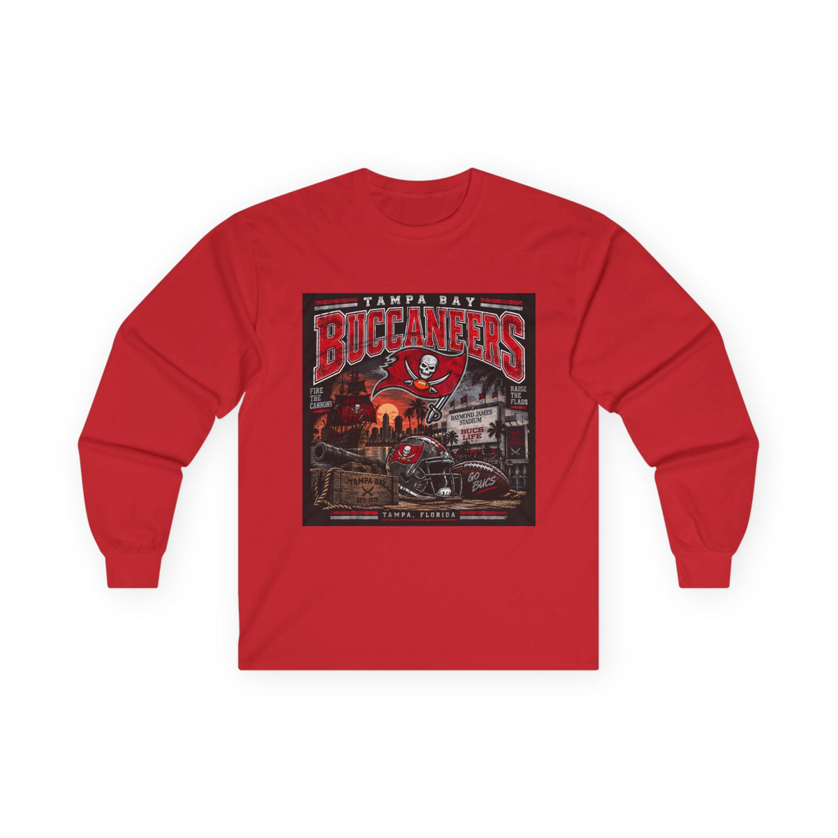 Tampa Bay Buccaneers Pirate Heritage - Unisex Ultra Cotton Long Sleeve Tee