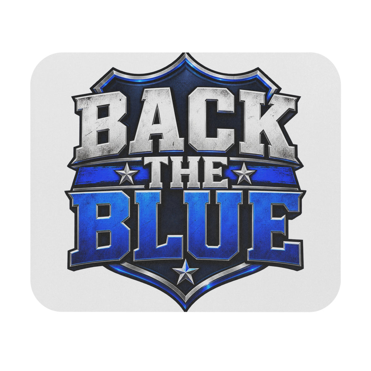Back the Blue Shield - Mouse Pad