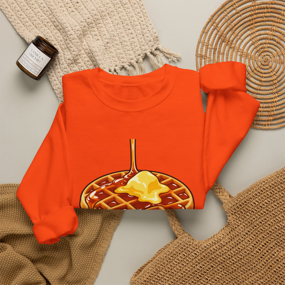 Cartoon Waffles - Crewneck Sweatshirt