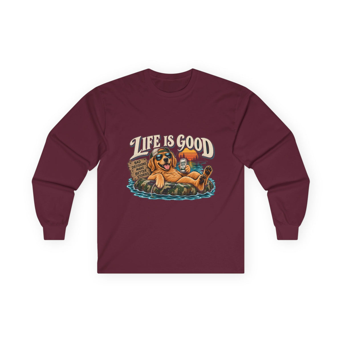 Life is Good Floatin' - Unisex Ultra Cotton Long Sleeve Tee