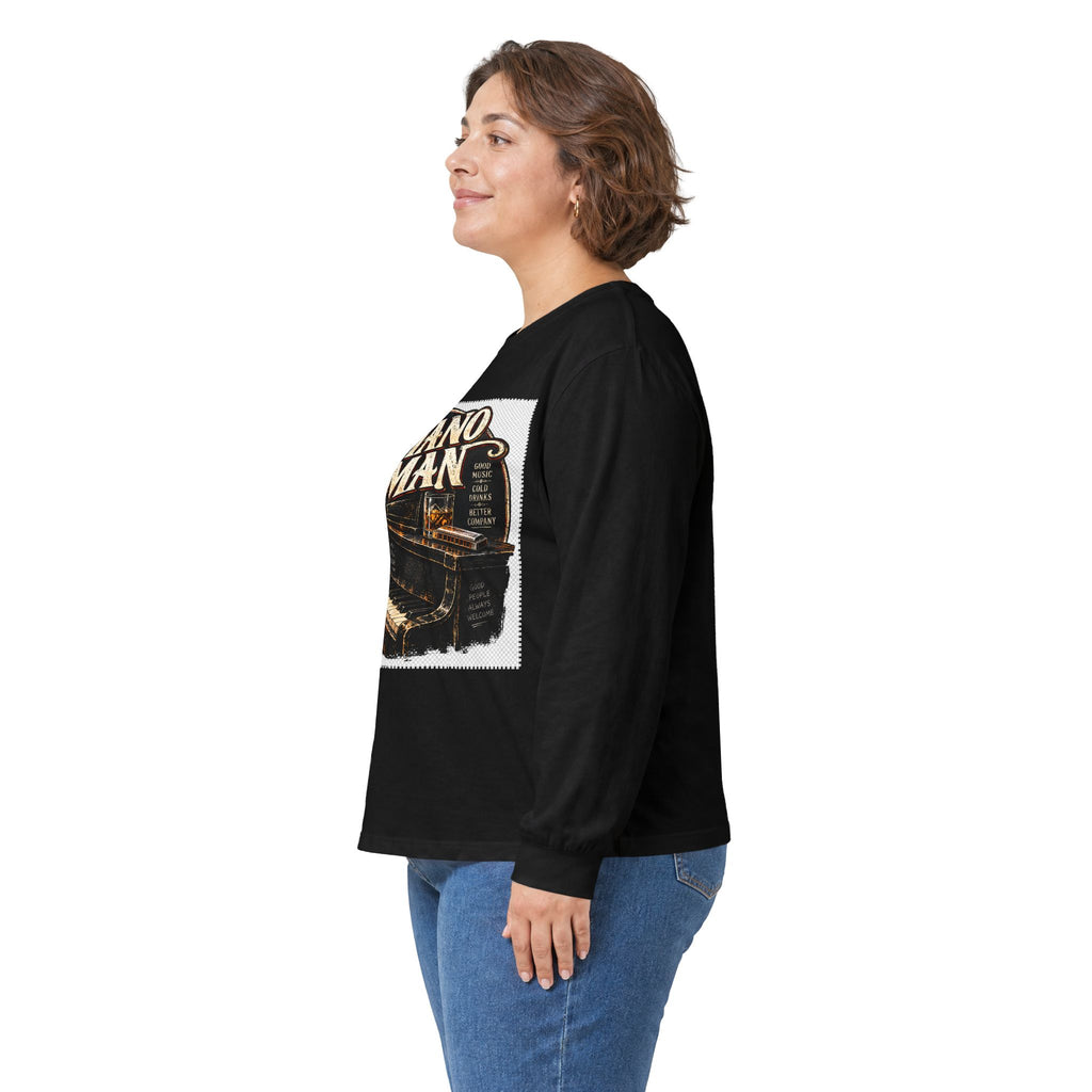 Piano Man Retro Bar - Unisex Ultra Cotton Long Sleeve Tee