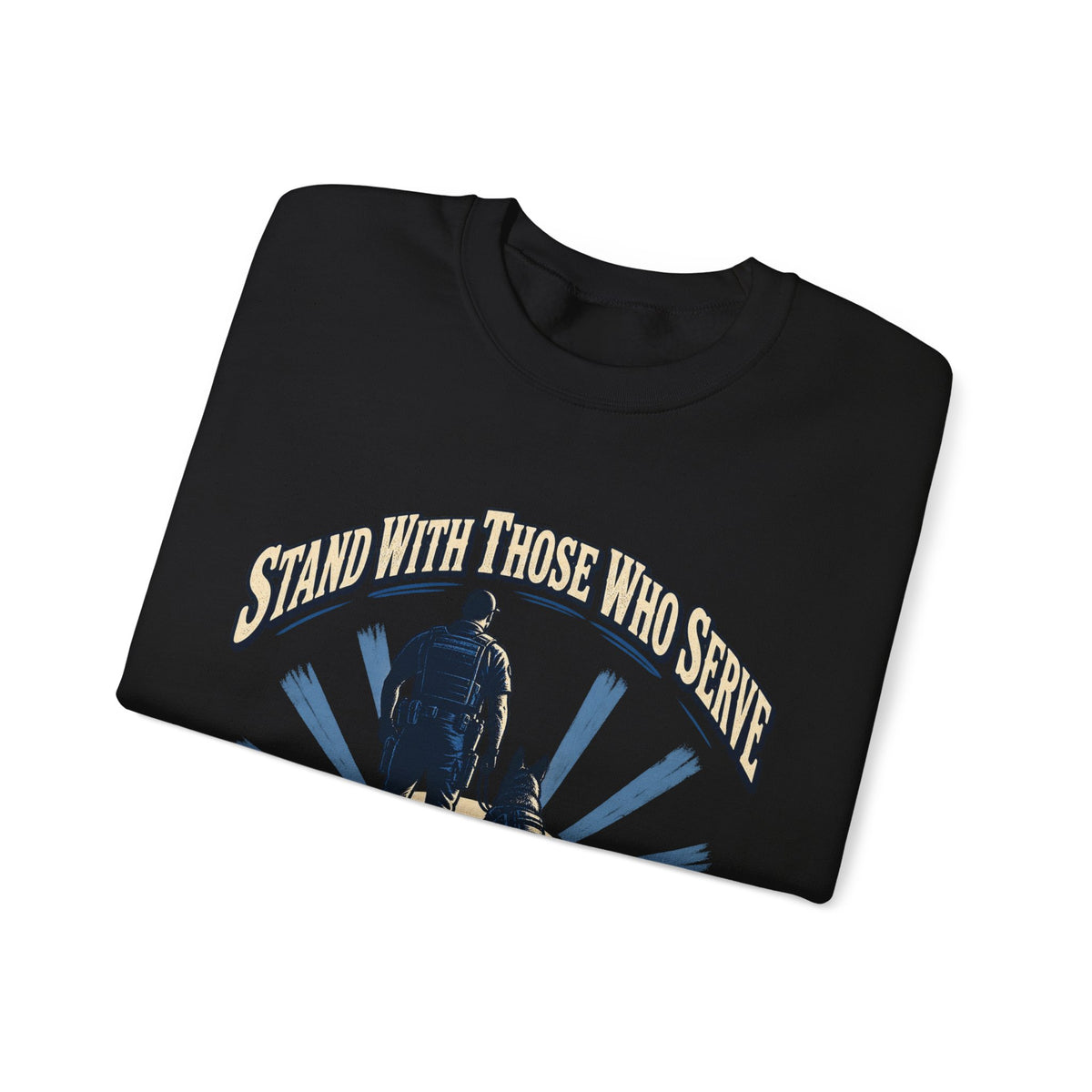 Stand With Those Who Serve Police K9 - Crewneck Sweatshirt