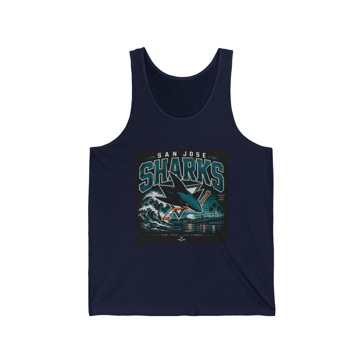 Sharks Wave Hockey Tee - Athletic Tank