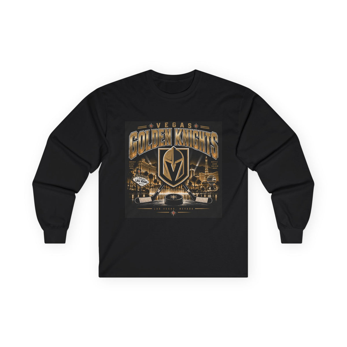 Golden Knights Vegas Nights - Unisex Ultra Cotton Long Sleeve Tee