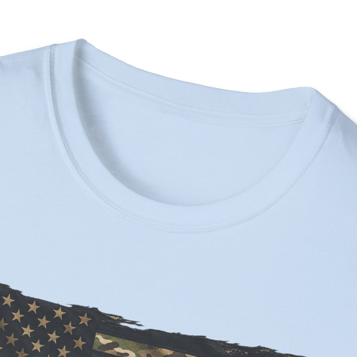 Black and Multicam American Flag - Classic Tee