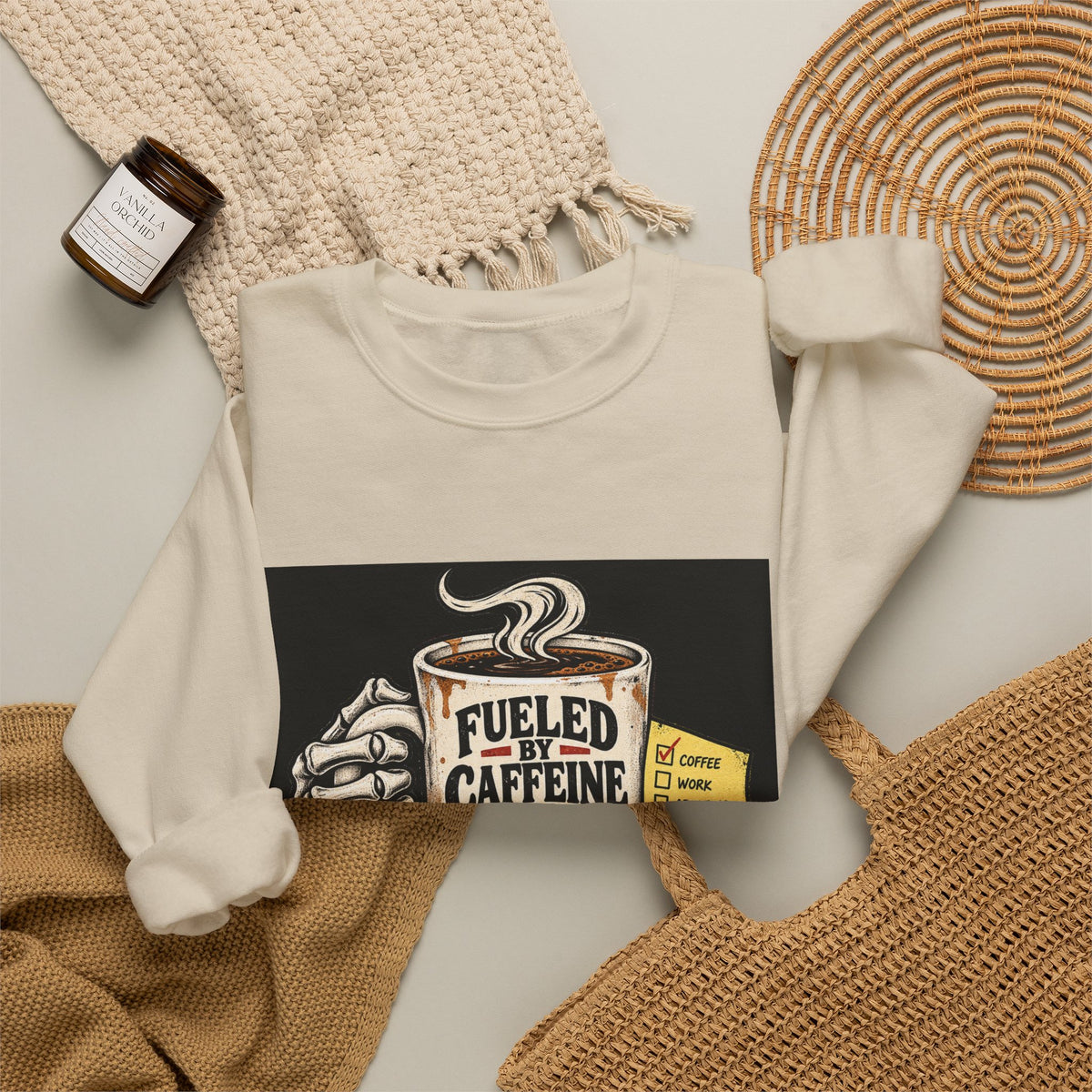 Fueled by Caffeine - Crewneck Sweatshirt