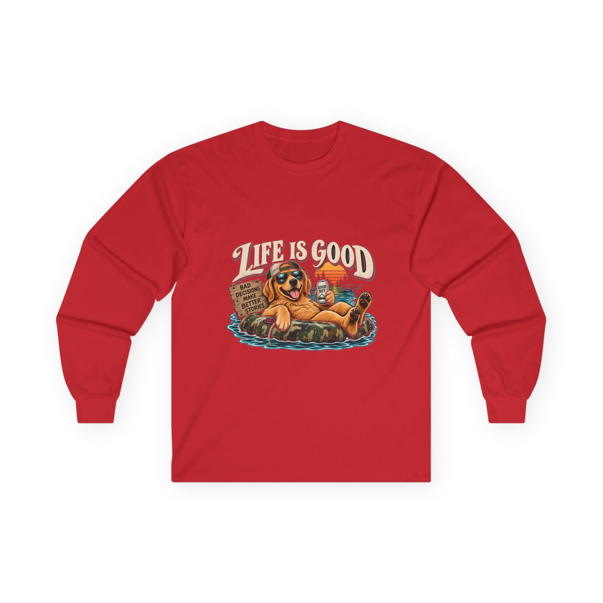 Life is Good Floatin' - Unisex Ultra Cotton Long Sleeve Tee
