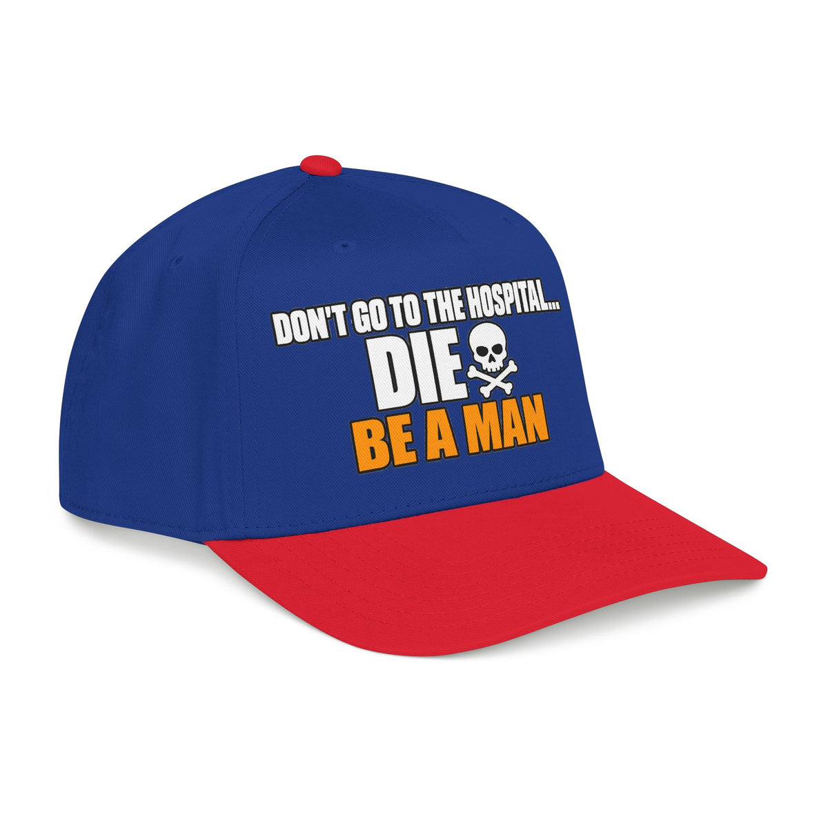 Dont Go to the Hospital - White Outlined - OTTO Baseball Hat