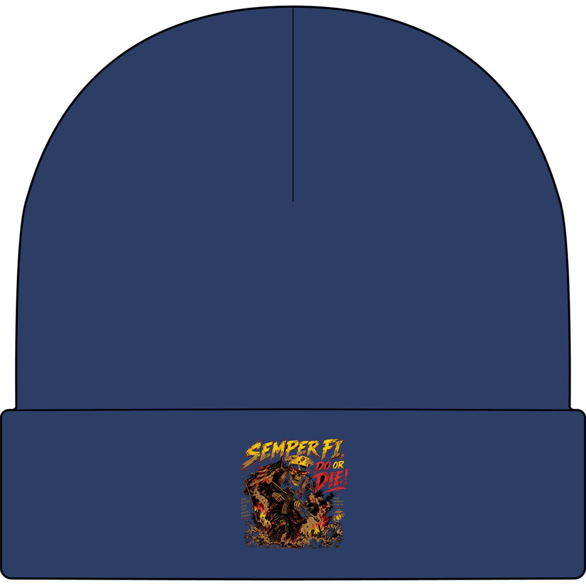Semper Fi Do or Die - AS Colour 1107 Cuff Beanie