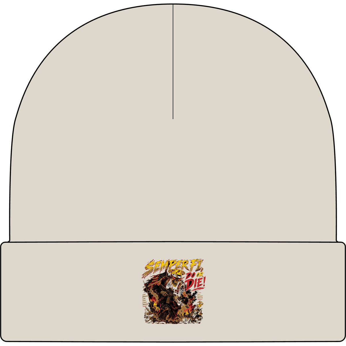 Semper Fi Do or Die - AS Colour 1107 Cuff Beanie