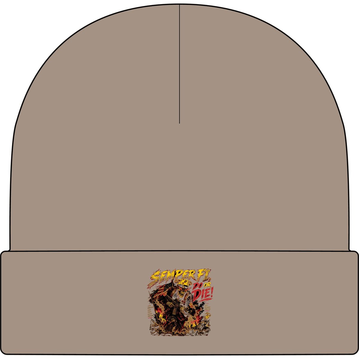 Semper Fi Do or Die - AS Colour 1107 Cuff Beanie