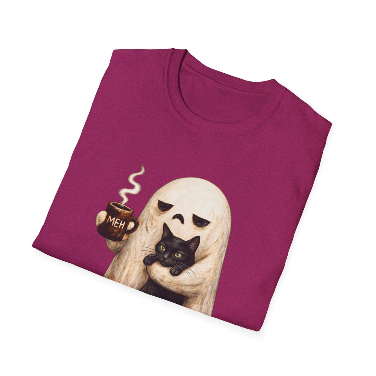 Meh Ghost and Black Cat - Classic Tee