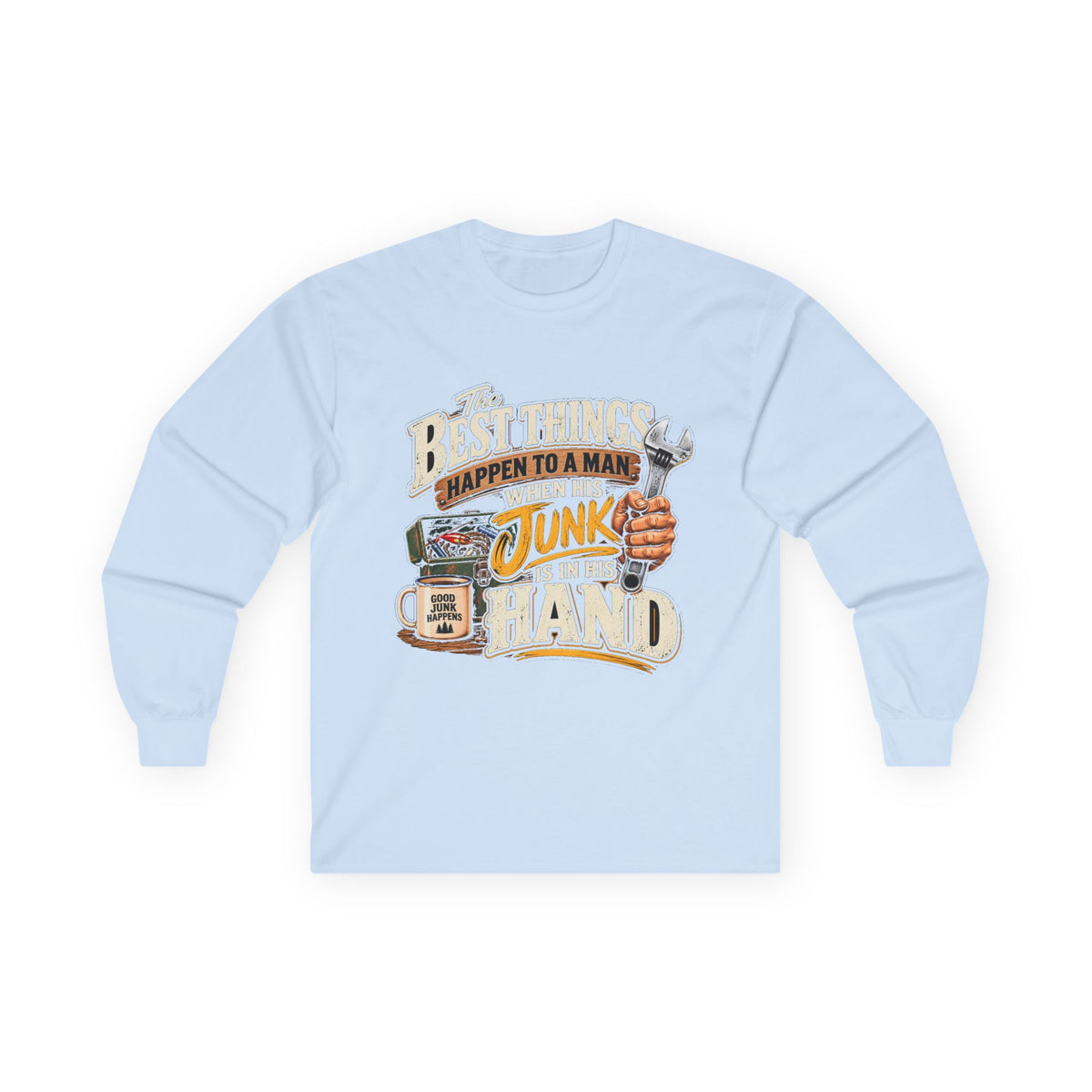 Best Things Happen in a Man's Hand - Unisex Ultra Cotton Long Sleeve Tee