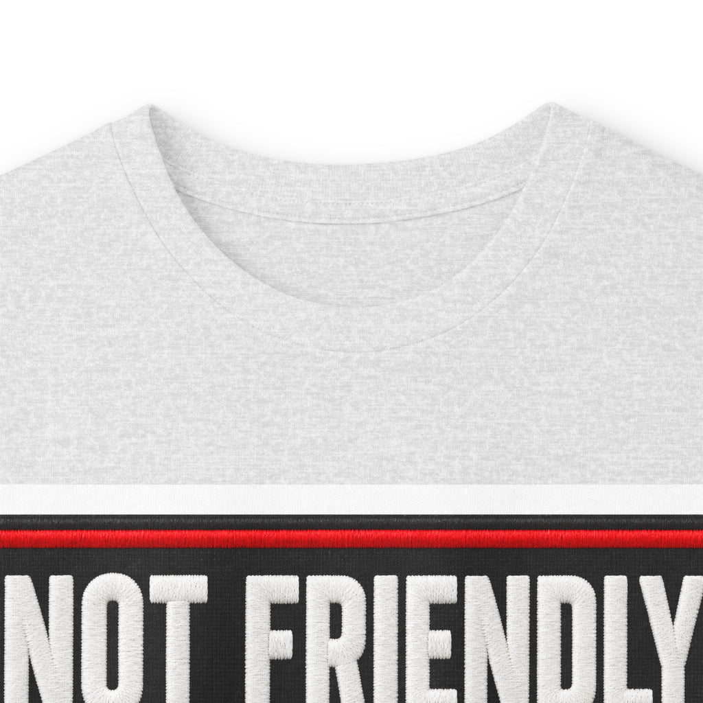 Not Friendly - Service Dog Patch - Unisex Ultra Cotton Long Sleeve Tee