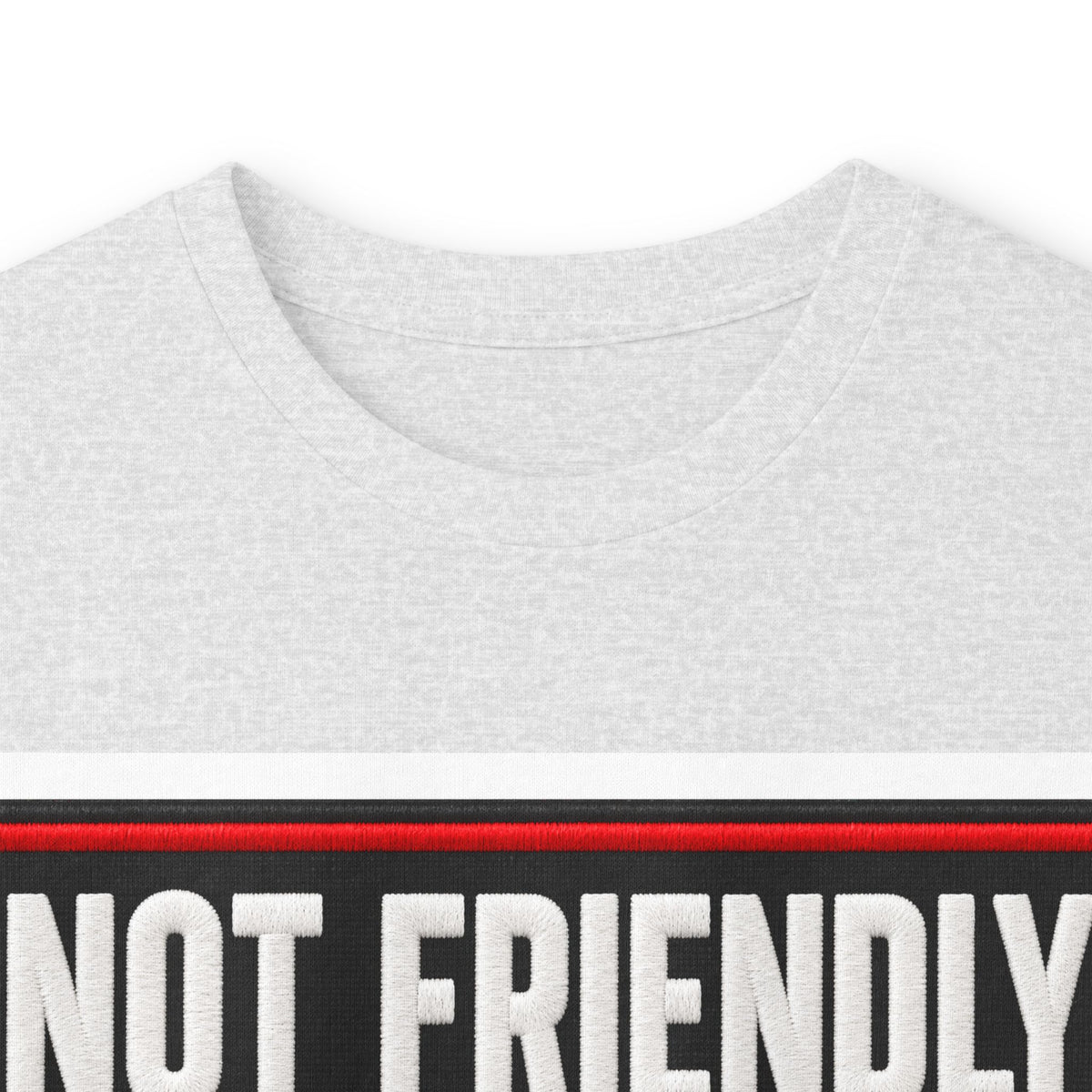 Not Friendly - Service Dog Patch - Unisex Ultra Cotton Long Sleeve Tee