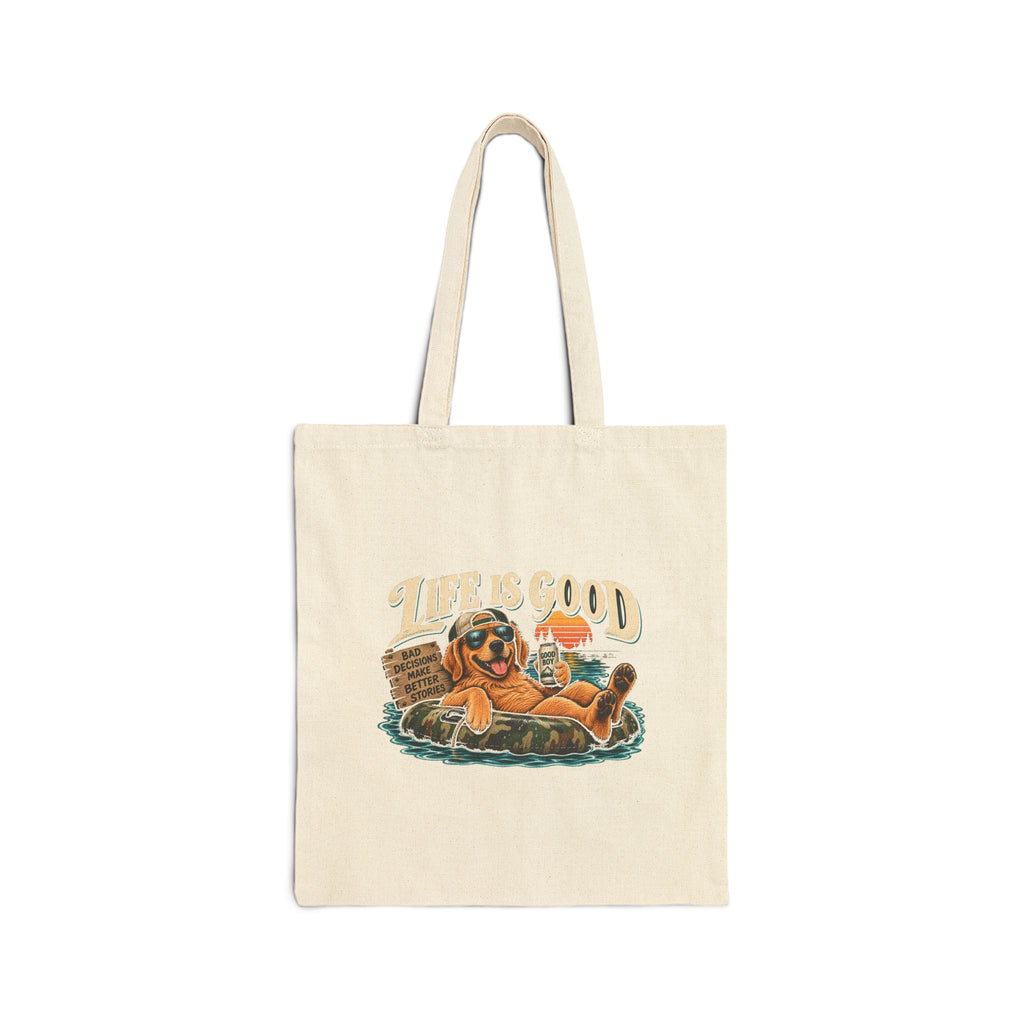 Life is Good Floatin' - Canvas Tote
