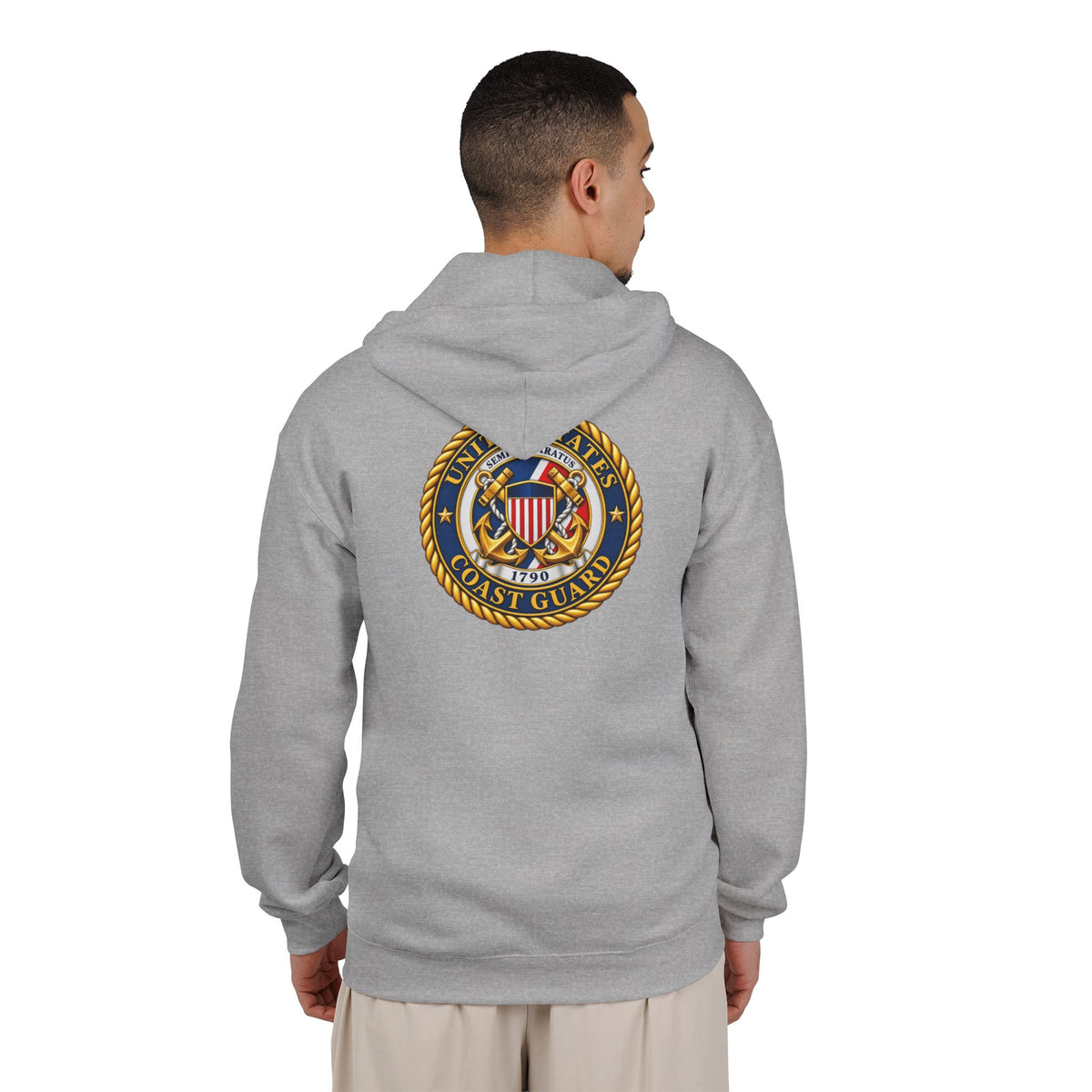 U.S. Coast Guard Emblem - Full-Zip Hooded Sweatshirt