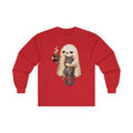 Meh Ghost and Gray Tabby Cat - Unisex Ultra Cotton Long Sleeve Tee